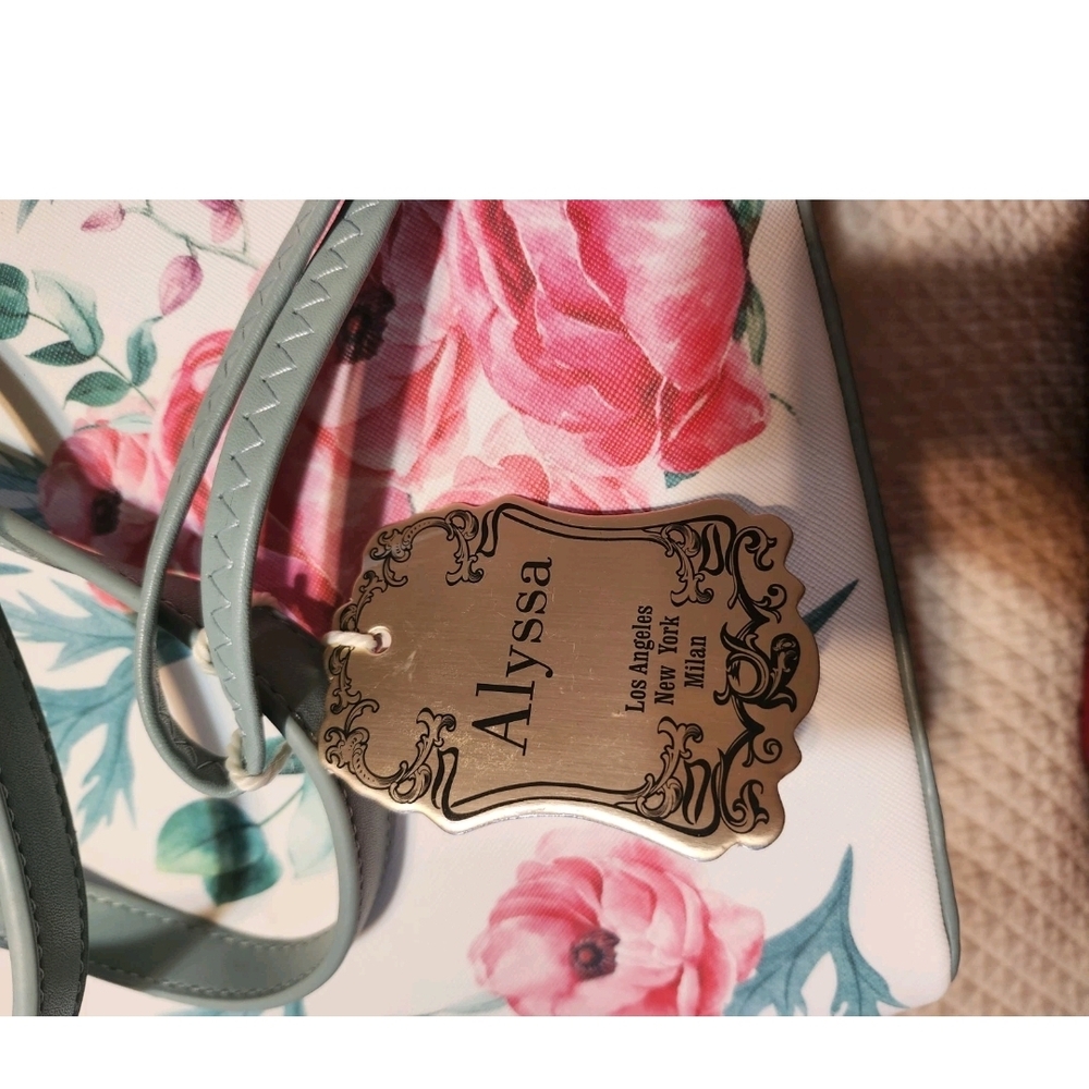 Alyssa Large Floral Tote Bag With Matching Alyssa Floral Wallet, Never Used - Picture 5 of 5